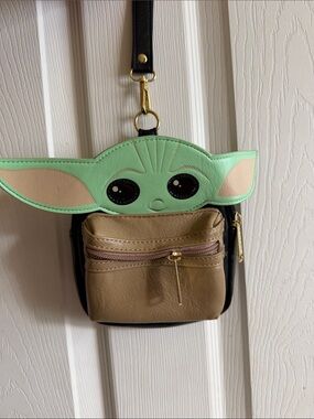 Star Wars Green and Tan Grogu Crossbody Bag for Kids